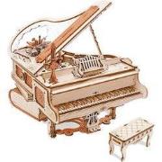 Robotime Magic Piano - Vintage Vleugelpiano - 3d Houten Puzzel Muziekd...