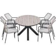 Garden Impressions Ross tuinset sand 7-delig - Tulli tuintafel ovaal 2...
