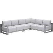 Garden Impressions Malakka loungebank 4-delig - taupe