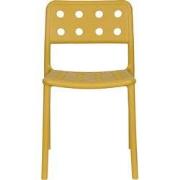 Tuinstoel Oker Kunststof - 53x46x80cm - Serra - Set van 4