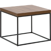 DELANO - Bijzettafel - Donkere houtkleur - MDF