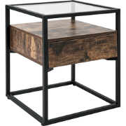 MAUK - Bijzettafel - Zwart - MDF