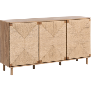 BONDI - Dressoir - Lichtbruin - 150 cm - Spaanplaat/Papiertouw