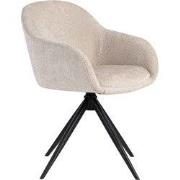 LABEL51 Eetkamerstoel Fiby - Naturel - 60x80x62 cm - Set van 2