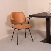LABEL51 Eetkamerstoel Rivano - Cognac - 62x82x58 cm - Set van 2