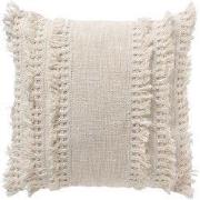 FARA - sierkussen 45x45 cm - 100% katoen - met franjes - Snow White - ...