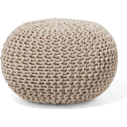 CONRAD - Poef - Lichtbeige - Katoen