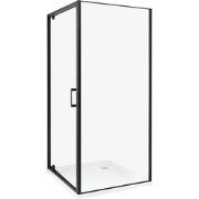 DARLI - Douchecabine - Zwart - 90 x 90 x 185 cm - Veiligheidsglas