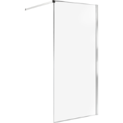 WASPAM - Douchescherm - Zilver - 90 x 190 cm - Veiligheidsglas