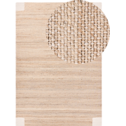AMRAVATI - Vloerkleed - Lichtbeige - 160 x 230 cm - Jute