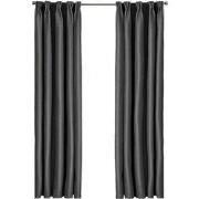 Larson - Luxe effen blackout gordijn - met haken - 3m x 2.5m - Donkerg...