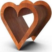 Egura Uitsparing Cortenstaal Houtopslag Hart Lengte: 600 Breedte: 540 ...