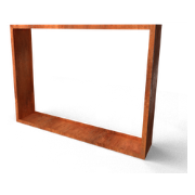 Egura cortenstaal houtopslag 2000x385x2000 mm