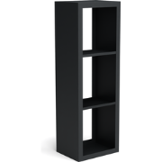 Beltza zwarte houtopslag onderverdeling 3 vakken 500x385x1500 mm