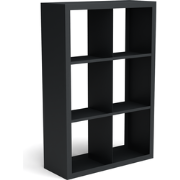 Beltza zwarte houtopslag onderverdeling 6 vakken 1000x385x1500 mm