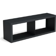 Beltza zwarte houtopslag onderverdeling 2 vakken 1500x385x500 mm