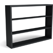 Beltza zwarte houtopslag onderverdeling 3 vakken 2000x385x1500 mm