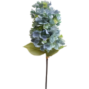 Kunst hortensia pluim blauw groen 85 cm