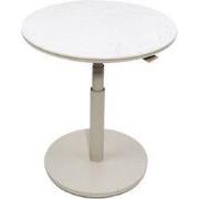 Padroni verstelbare bijzettafel sunny creme stone dia. 59 cm