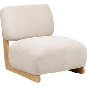 KOKKOLA - Fauteuil - Lichtbeige - Polyester