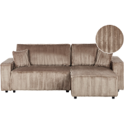 ABACKA - Slaapbank - Lichtbruin - Linkszijdig - Corduroy