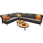 Dune Hoek Loungeset 6 dlg Antraciet