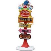 Kerstdorpminiatuur Carnival Welcome Sign 5x10x16 cm
