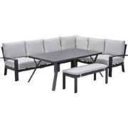 Garden Impressions Camilo lounge dining set 6-delig rechts - donker gr...