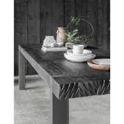 DTP Home Dining table Beam BLACK,78x300x100 cm, 8 cm recycled teakwood...