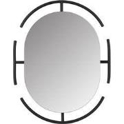 Zuiver Emma Spiegel/ Wandspiegel Ovaal 56x70 cm Zwart