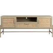 Dutchbone Yasu Dressoir Hout/ Metaal Beige