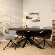 Starfurn Eettafel Brandy Black | 210 cm | Ovaal