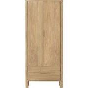 DTP Home Cupboard Forte, 2 doors, 2 drawers,190x80x40 cm, teakwood nat...