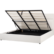LAGORD - Bed met opbergruimte - Off-white - 180 x 200 cm - Polyester