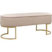 MILRY - Voetenbank - Beige - Polyester