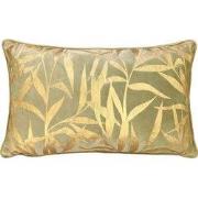 KATJA - kussenhoes 30x50 cm - bladmotief - Sponge - groen