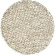 MUST Living Carpet Asuri round medium,Ø200 cm, sand, 80% wool 20% cott...