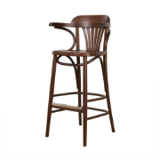 Jos houten barkruk walnoot - 75 cm