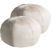 SALVIA - Sierkussen - Gebroken wit - 33 x 33 cm - Fluweel