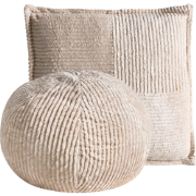 MARANTA - Sierkussen set van 2 - Gebroken wit  - Corduroy