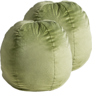 SALVIA - Sierkussen set van 2 - Olijfgroen - 33 x 33 cm - Fluweel