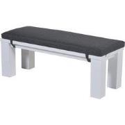 Garden Impressions Cube sportbank - mat wit - reflex black