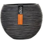 Vaas bol III Rib 17x14 zwart