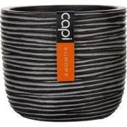 Pot bol Rib 24x21 Zwart