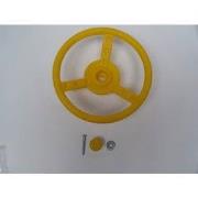 Stuur in kunststof diameter 300x81 mm incl. schroeven geel