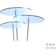 3 stuks! Zonnevangers Blauw groot 175x20 cm Cazador Del Sol