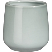 Amber pot rond l.grijs h11,5xd12cm