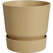 Greenville round 25cm goudkleurig zand bloempot elho
