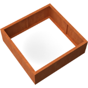 Artesa Rechthoekige plantenbak cortenstaal L120 x B120 x H40 cm zonder...