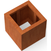 Quadra vierkante plantenbak cortenstaal L30 x B30 x H30 cm